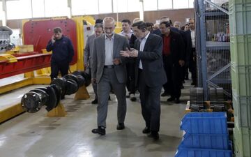 مدیران ایمیدرو در کارخانه لوکوموتیو مپنا