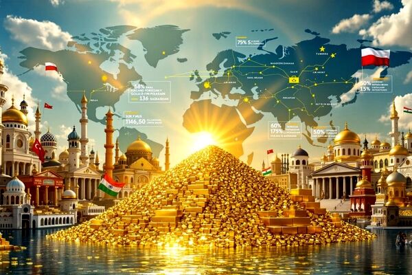 پیش‌بینی قیمت ۴۰۰۰دلاری برای طلا/رشد ۵۰درصدی خرید طلا توسط بانک‌های مرکزی