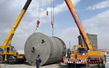 ساخت مخازن ذخیره آلومینای شرکت آلومینیوم ایران