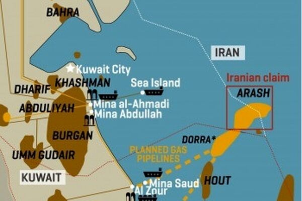 کویت: ایران حقی در میدان گازی آرش ندارد